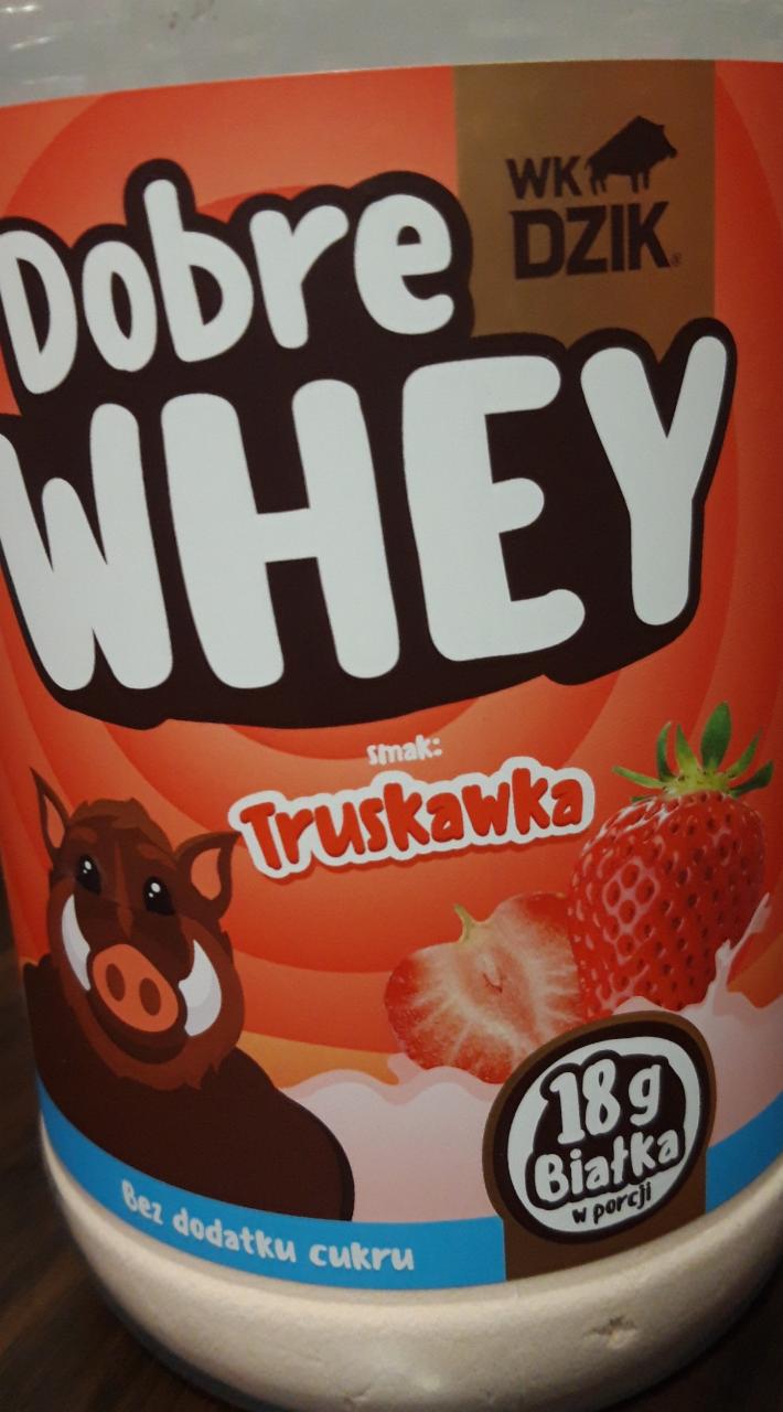 Zdjęcia - Dobre Whey truskawka WK Dzik