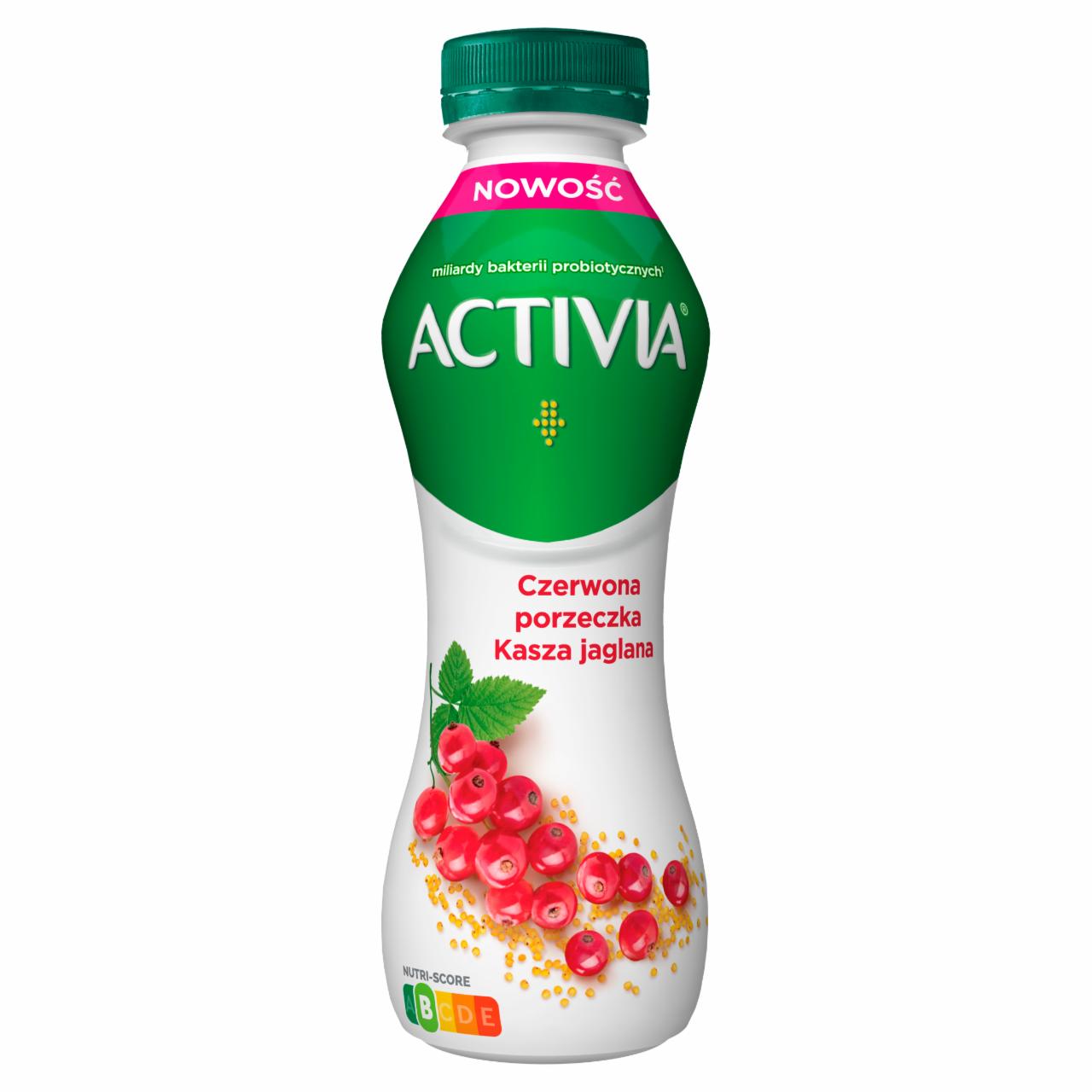 Zdjęcia - Activia Jogurt czerwona porzeczka kasza jaglana 280 g