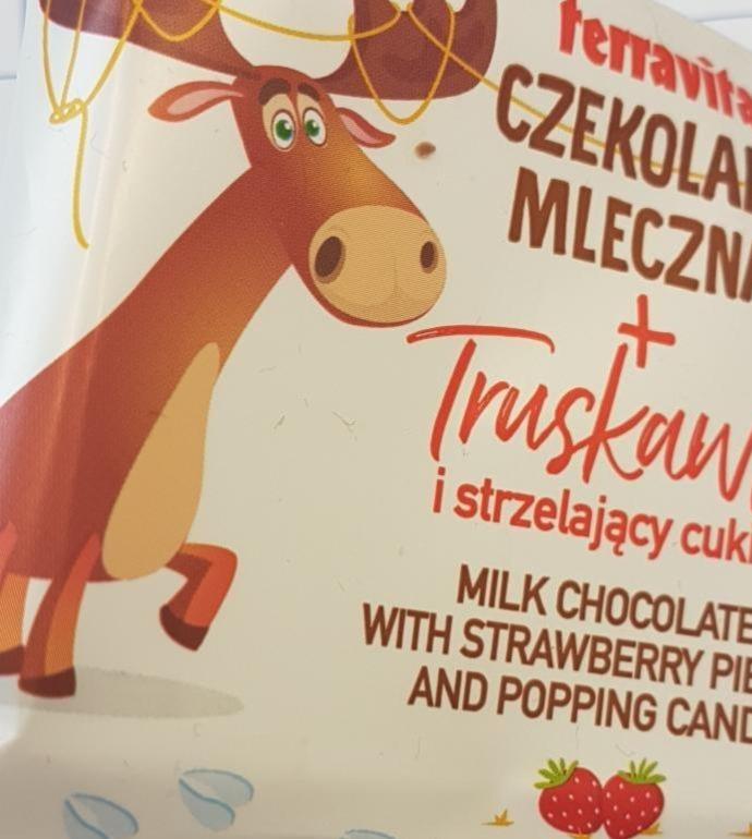 Zdjęcia - terravita czekolda mleczna + truskawki i strzelające cukierki