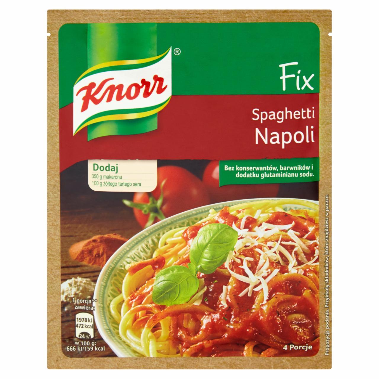 Zdjęcia - Fix spaghetti napoli Knorr