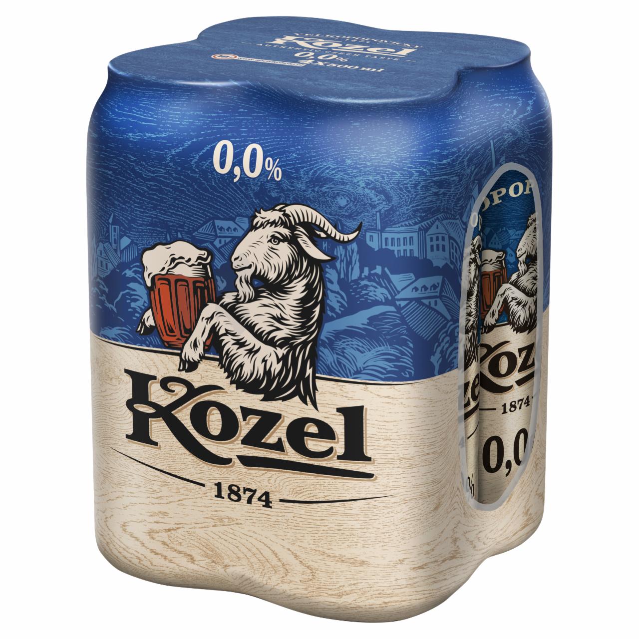 Zdjęcia - Kozel Piwo bezalkoholowe półciemne 2 l (4 x 0,5 l)