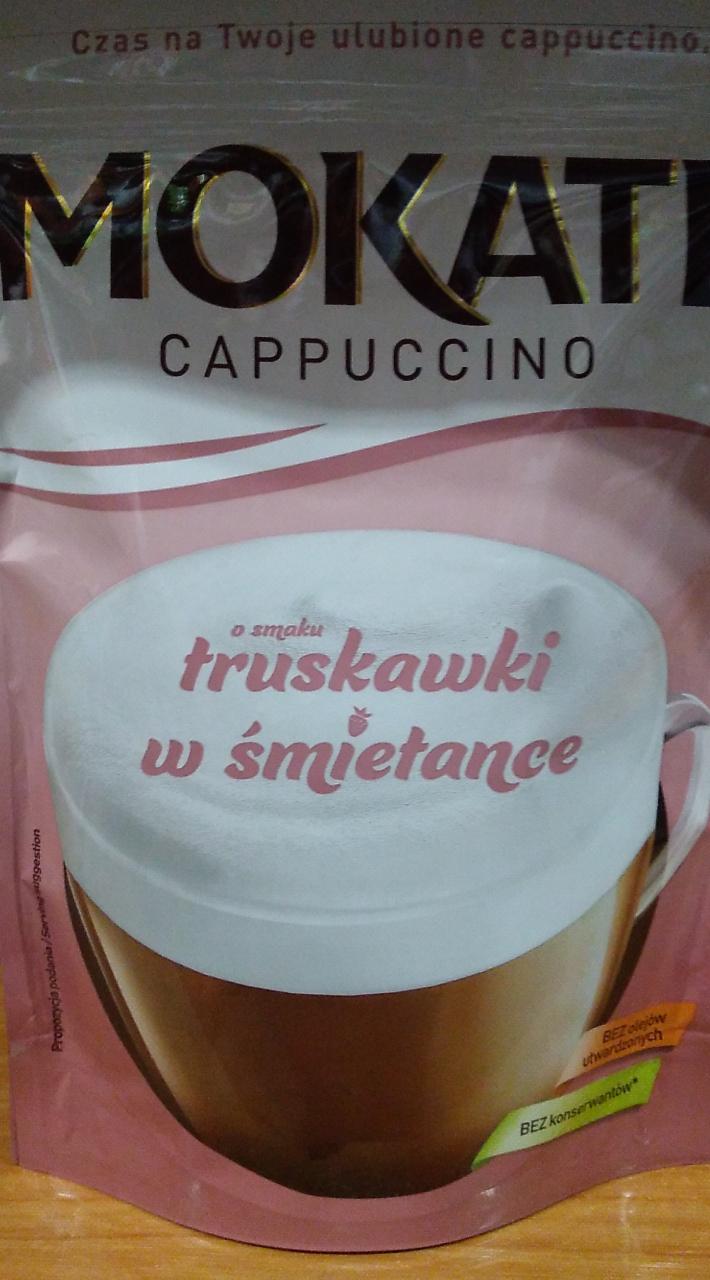 Zdjęcia - Mokate Cappuccino o smaku truskawki w śmietance 110 g