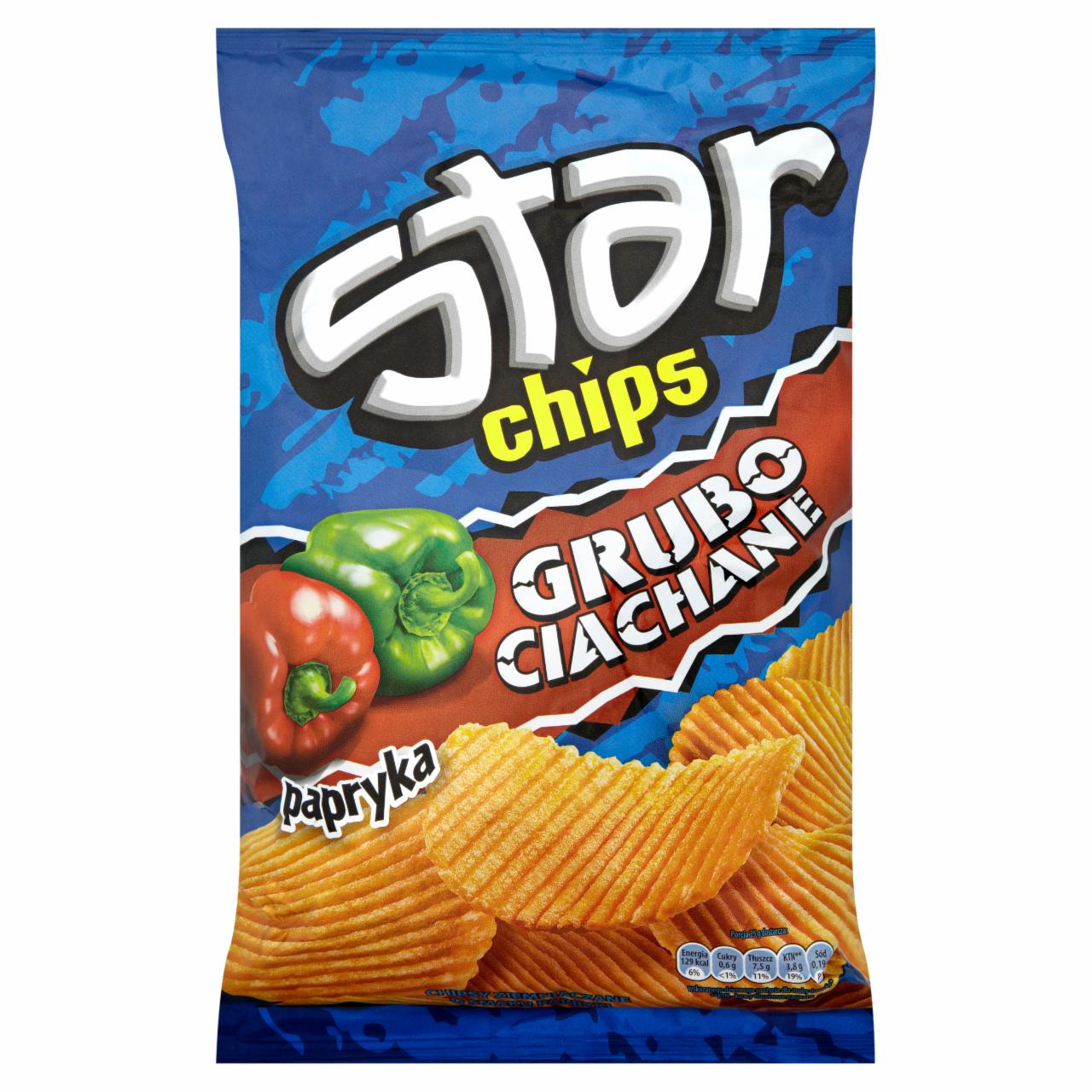 Zdjęcia - Star Chips Grubo Ciachane Chipsy ziemniaczane o smaku papryki 150 g