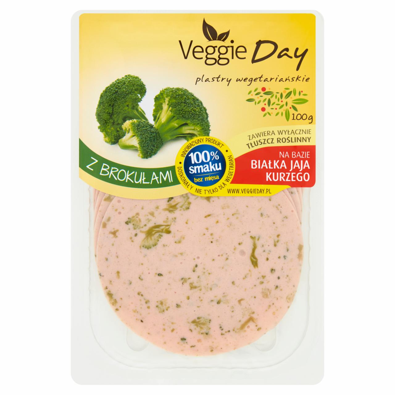 Zdjęcia - VeggieDay Plastry wegetariańskie z brokułami 100 g