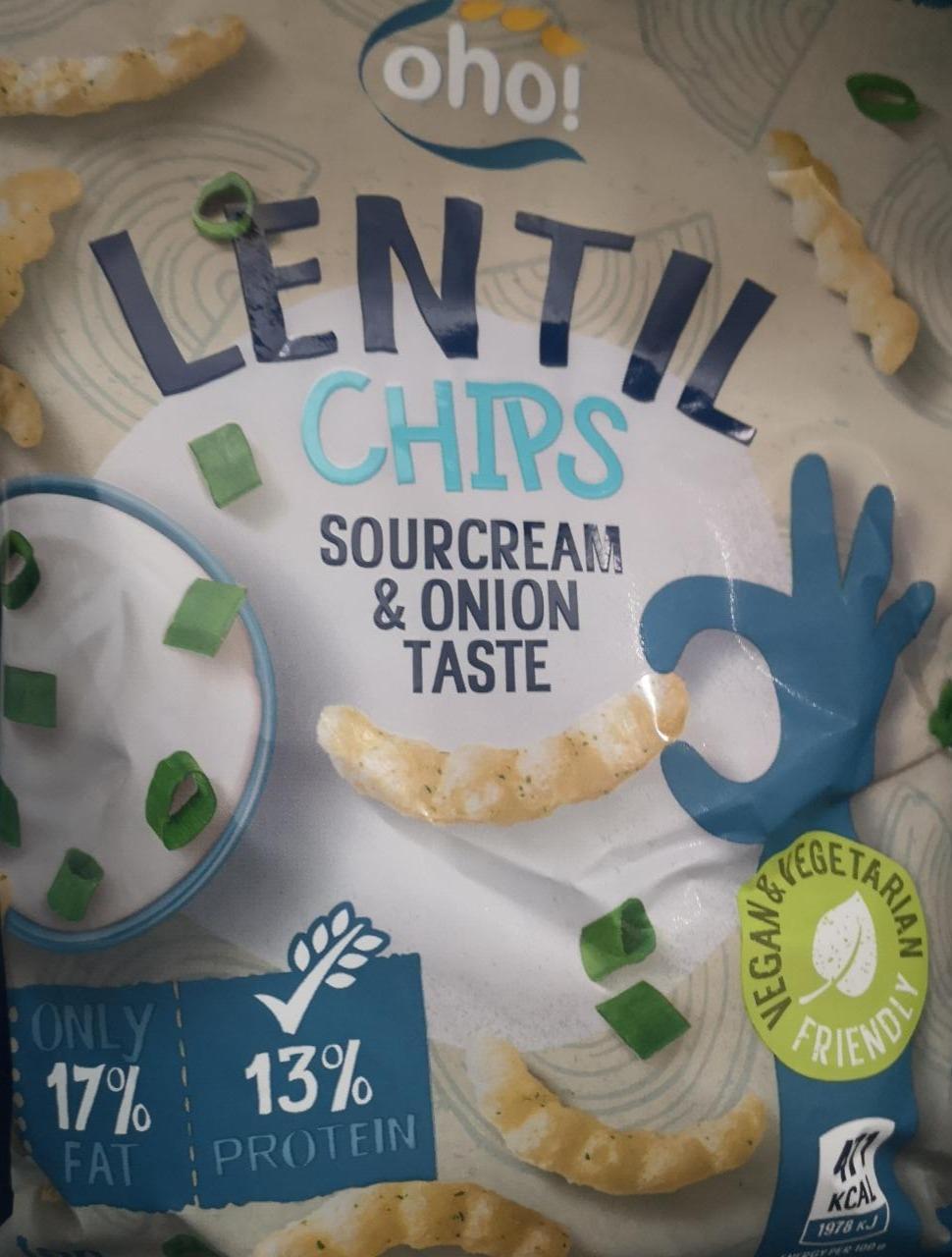 Zdjęcia - oho! Lentil Chips Sourcream onion taste