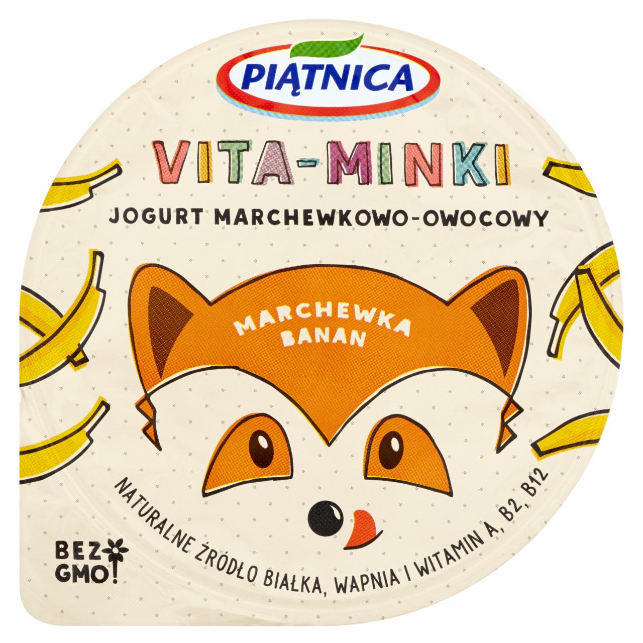 Zdjęcia - Piątnica Vita-Minki Jogurt marchewka banan 125 g