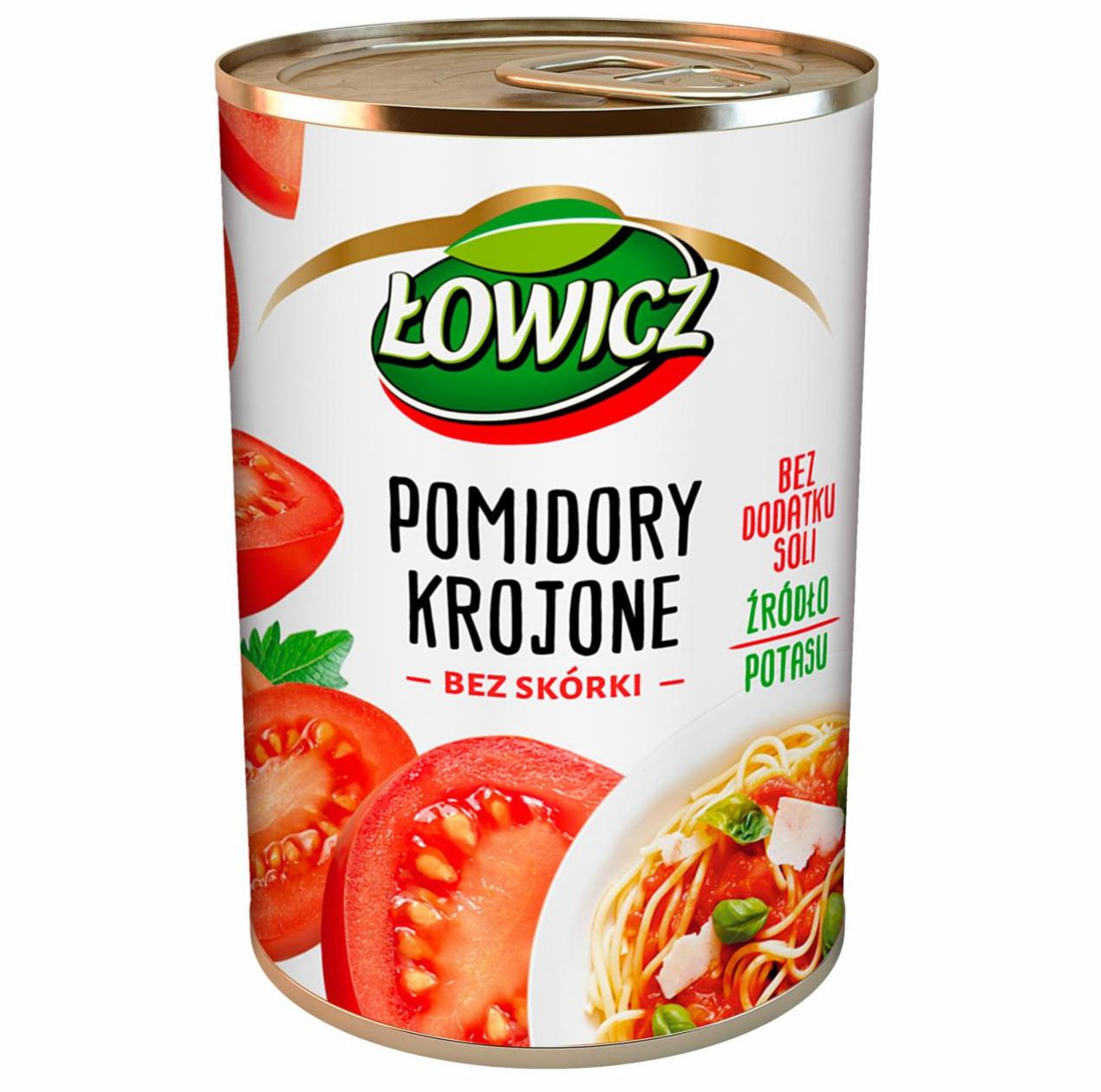 Zdjęcia - Łowicz Pomidory krojone bez skórki 400 g