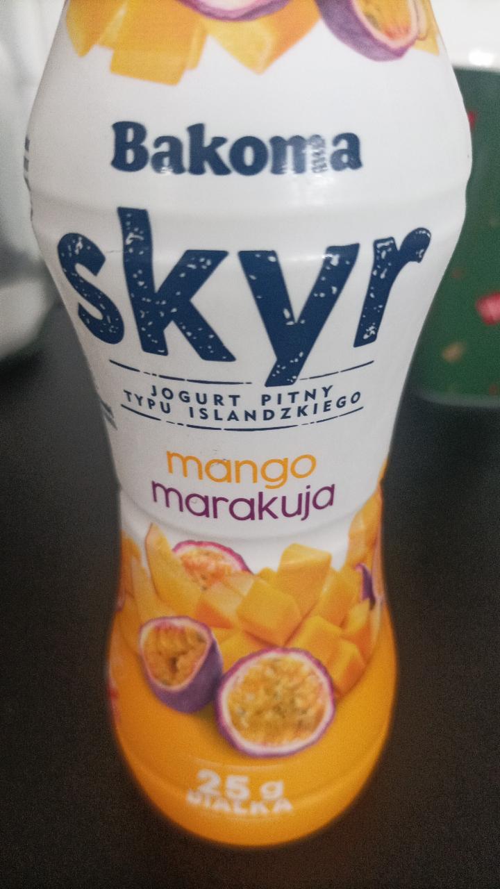 Zdjęcia - Jogurt pitny typu islandzkiego skyr mango marakuja Bakoma