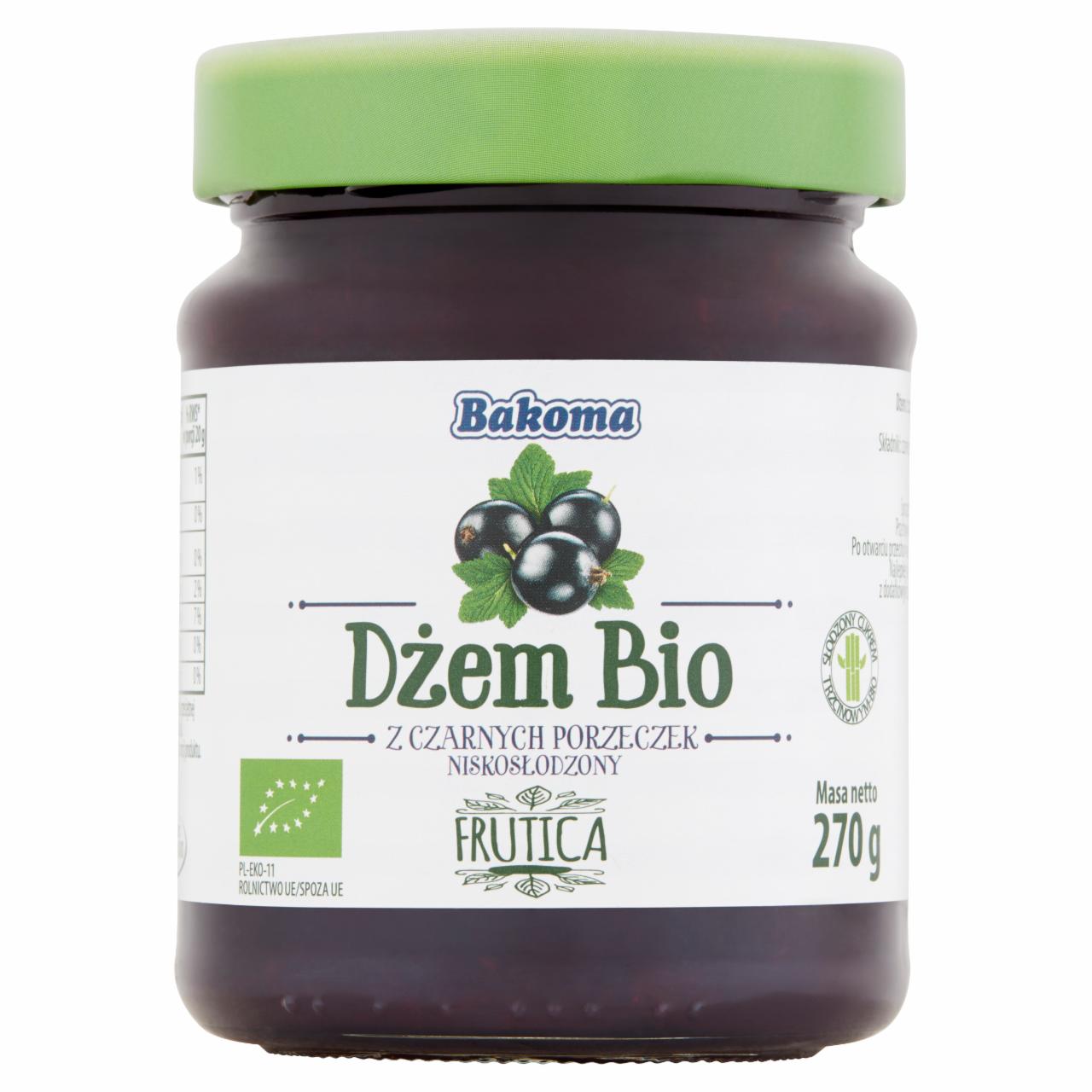 Zdjęcia - Bakoma Frutica Dżem Bio z czarnych porzeczek niskosłodzony 270 g