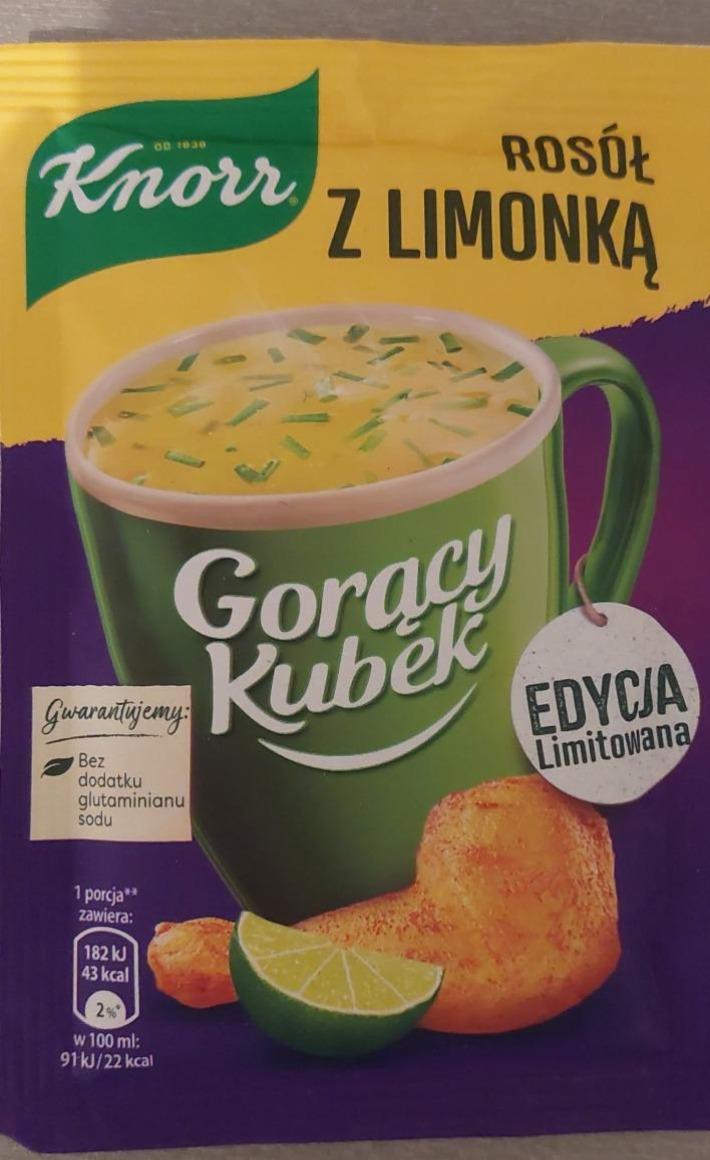 Zdjęcia - Gorący Kubek Rosół z limonką Knorr