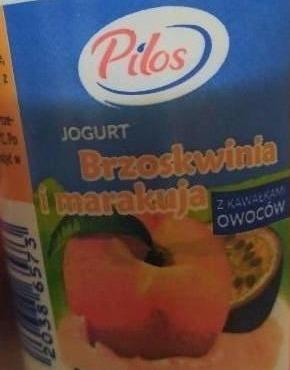 Zdjęcia - jogurt brzoskwinia marakuja Pilos