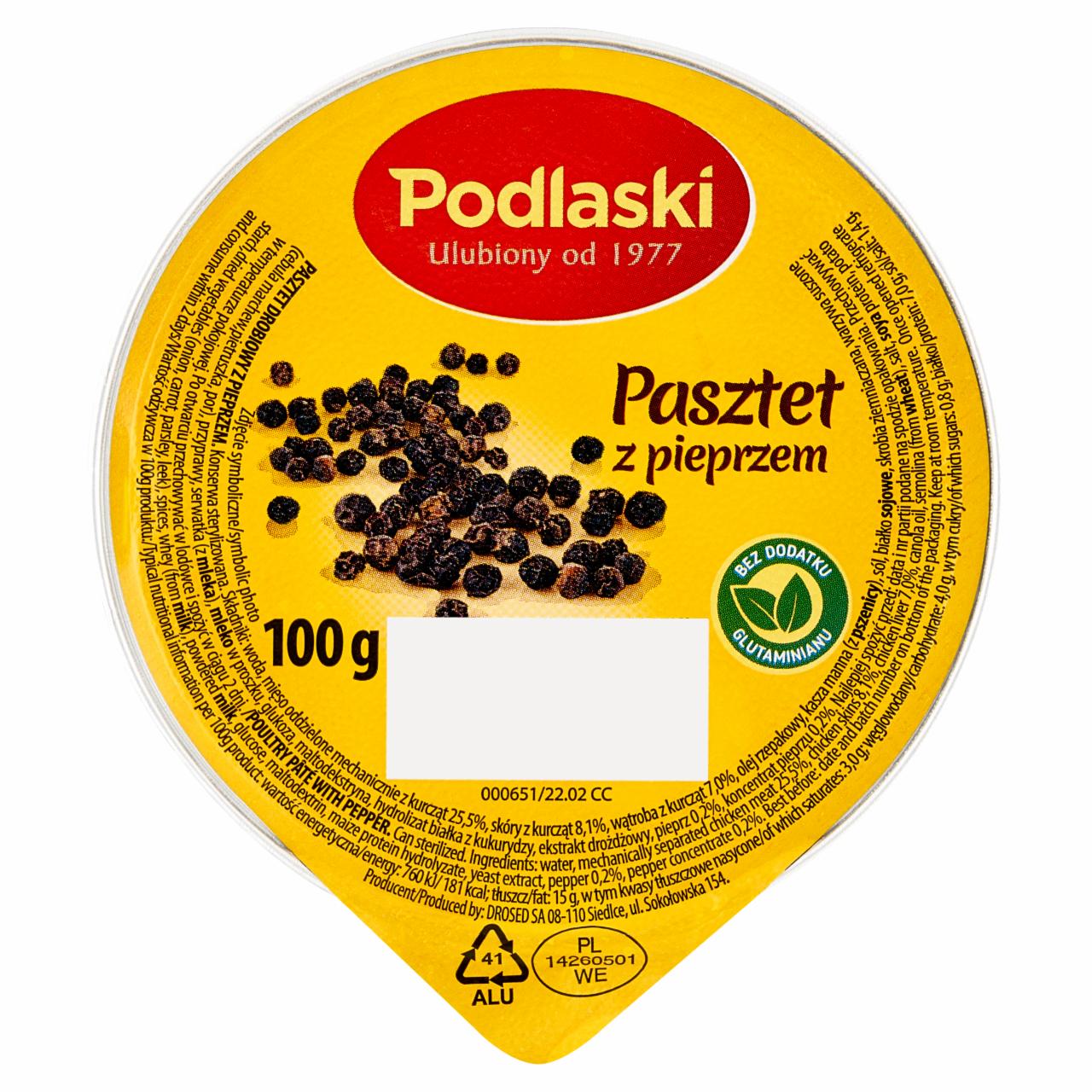 Zdjęcia - Podlaski Pasztet z pieprzem 100 g