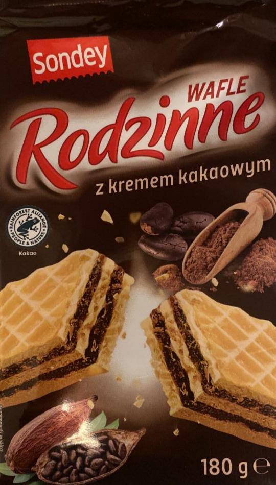 Zdjęcia - Wafle Rodzinne z kremem kakaowym Sondey