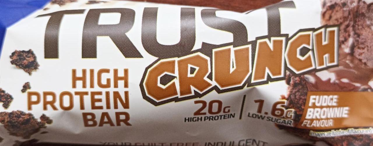 Zdjęcia - trust crunch High Protein Bar Fudge Brownie Flavour USN