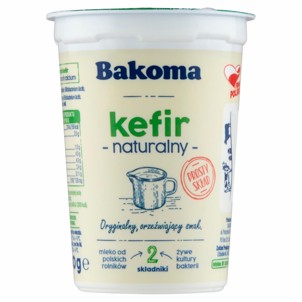 Zdjęcia - Bakoma Kefir naturalny 210 g