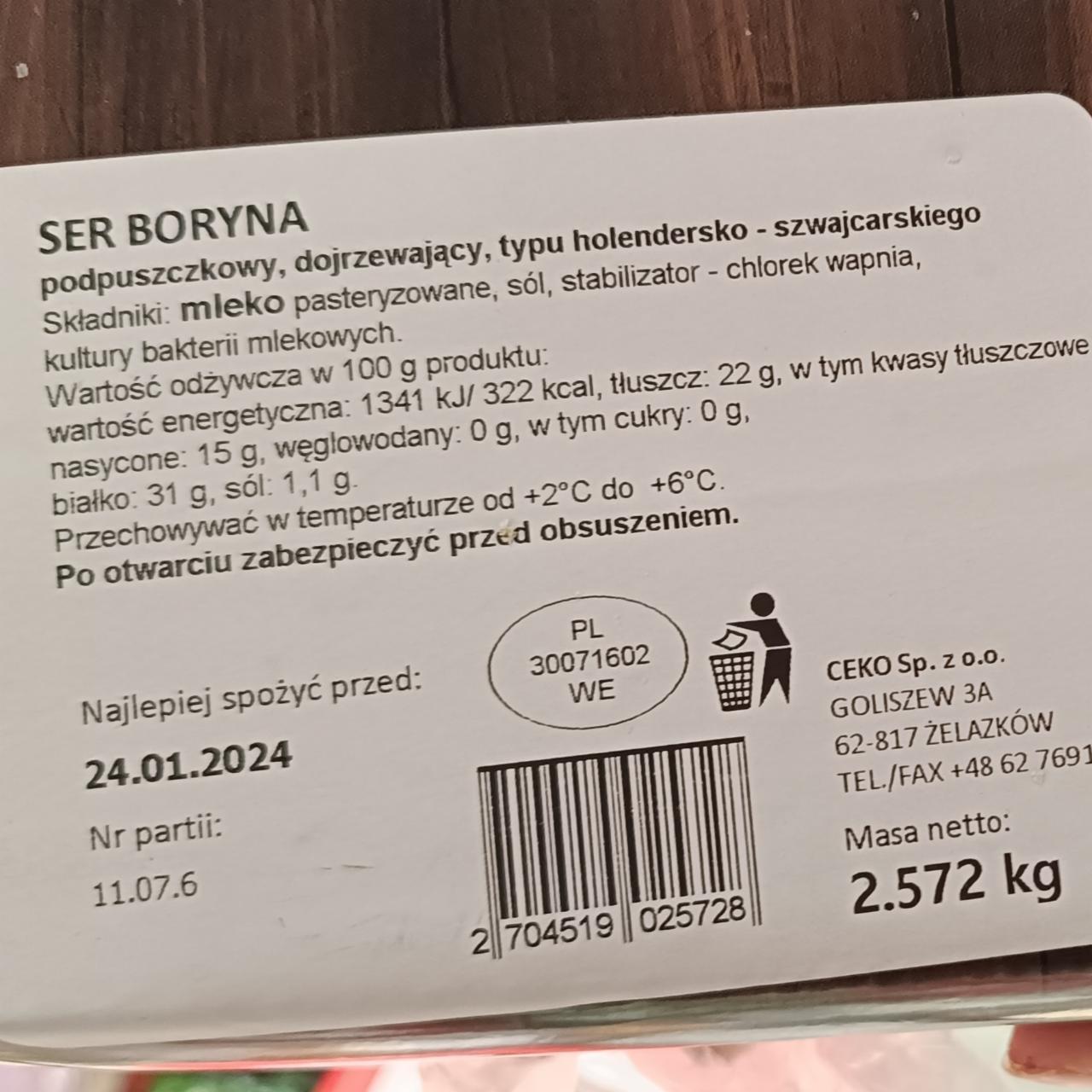 Zdjęcia - Ser Boryna Ceko