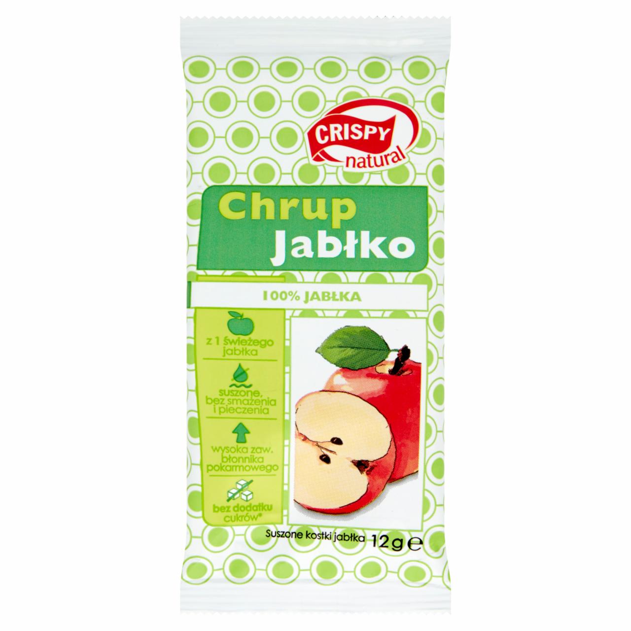 Zdjęcia - Crispy Natural Suszone kostki jabłka 12 g