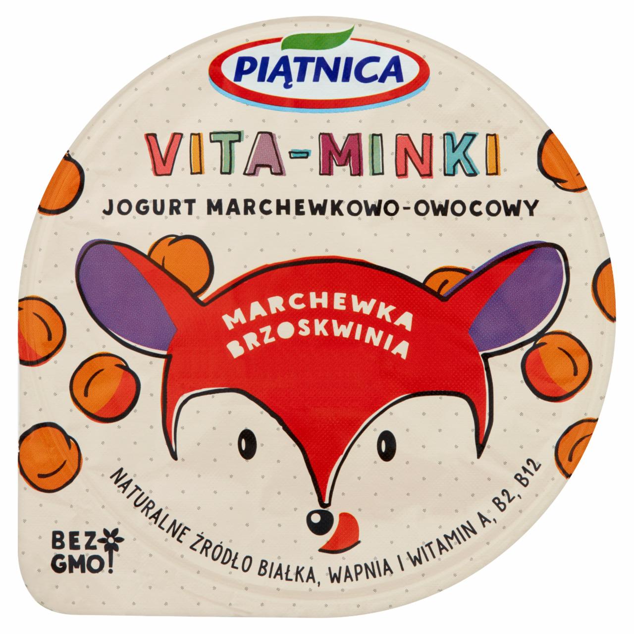 Zdjęcia - Piątnica Vita-Minki Jogurt marchewka brzoskwinia 125 g