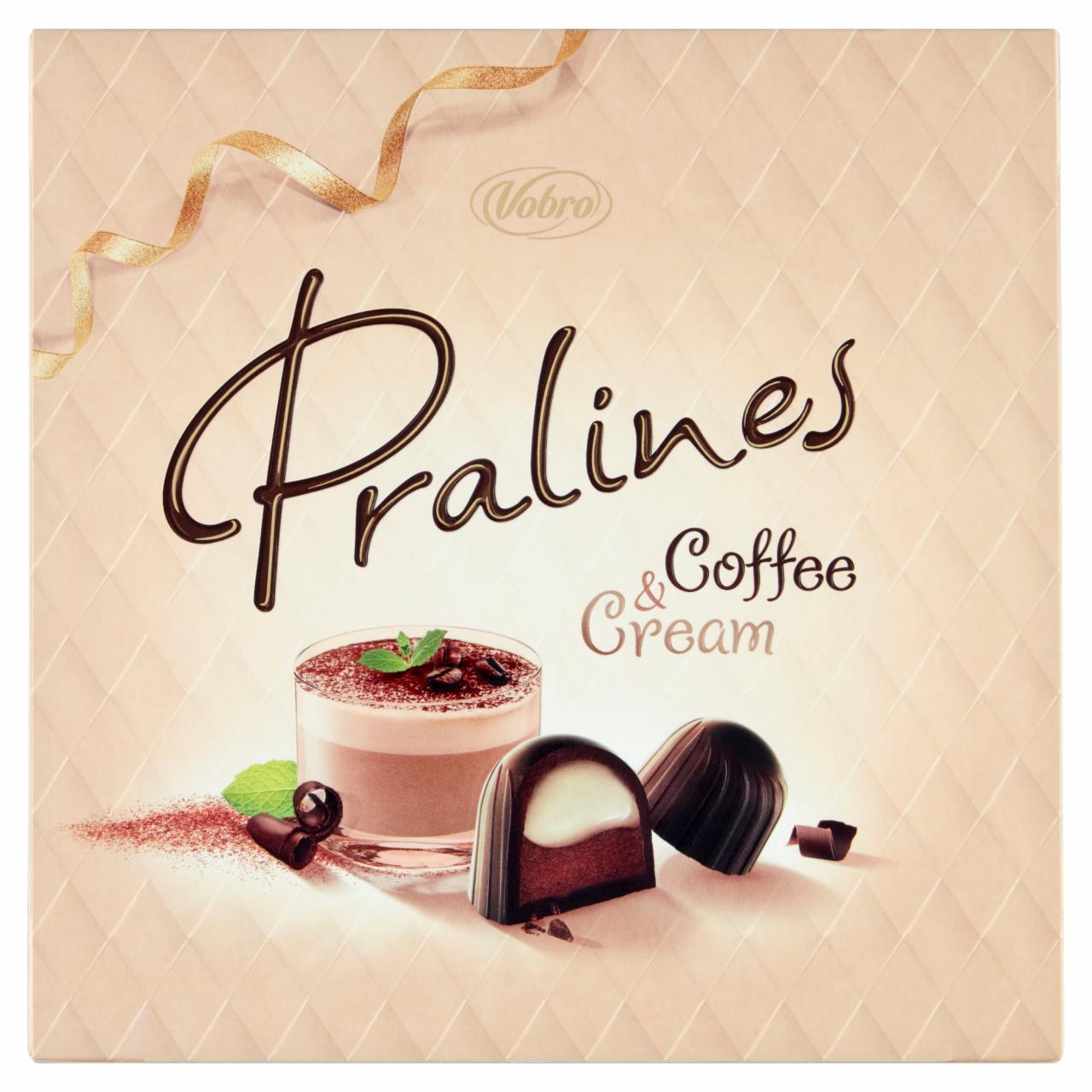 Zdjęcia - Vobro Praliny nadziewane kremem o smaku Coffee & Cream z kawą 127 g