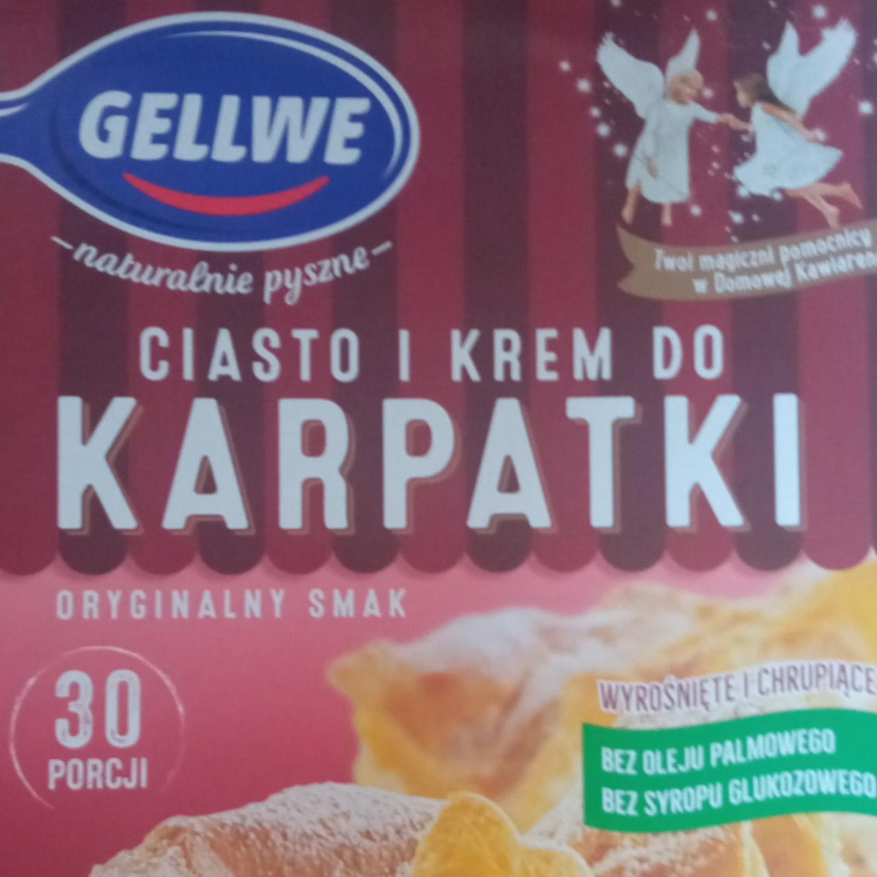 Zdjęcia - Gellwe Ciasto i krem do karpatki mieszanka do wypieku 340 g