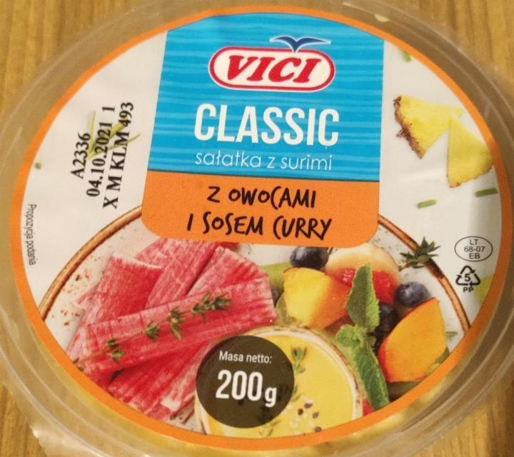 Zdjęcia - Classic sałatka surimi z owocami i sosem curry Vici