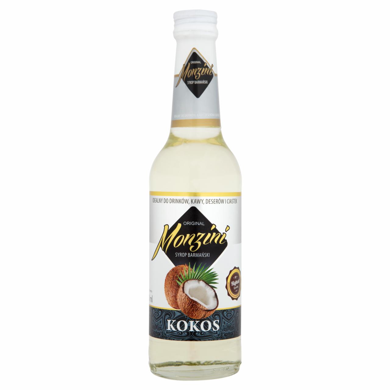 Zdjęcia - Monzini Kokos Syrop barmański 320 ml