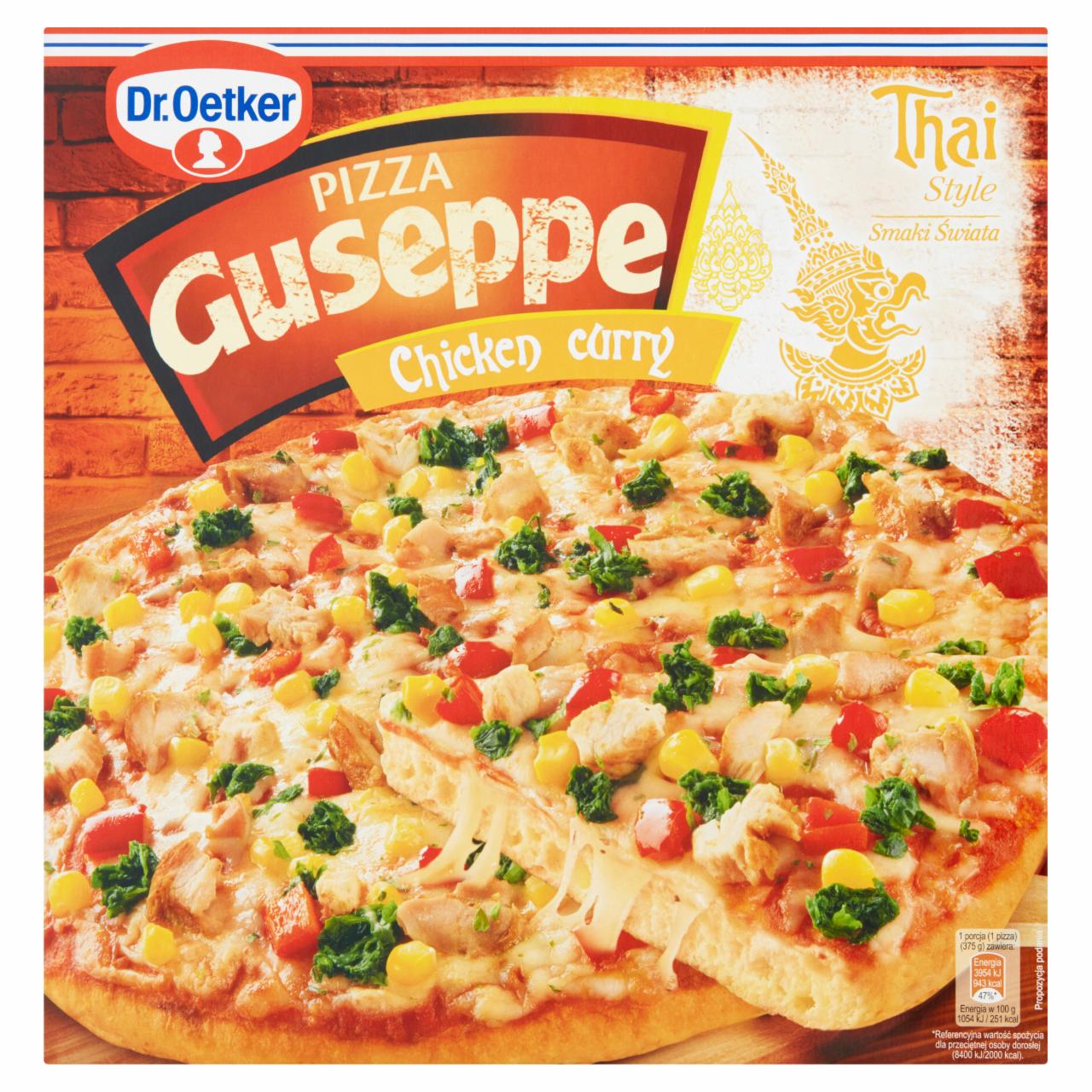 Zdjęcia - Dr. Oetker Guseppe Pizza Chicken curry 375 g