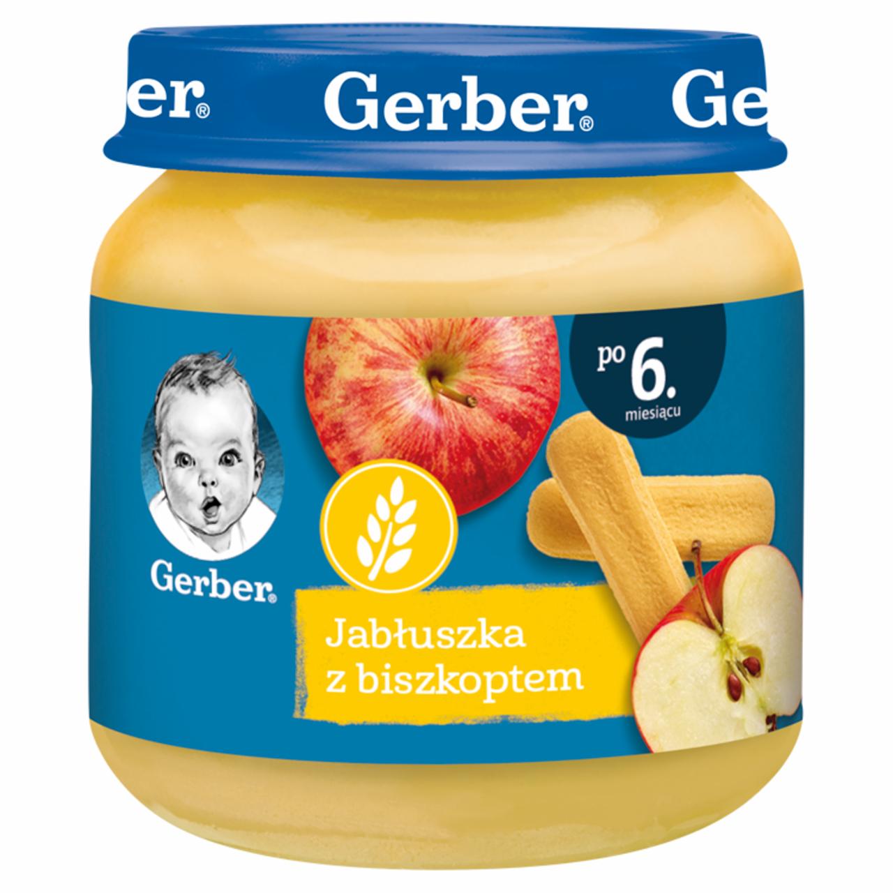 Zdjęcia - Gerber Jabłuszka z biszkoptem dla niemowląt po 6. miesiącu 125 g