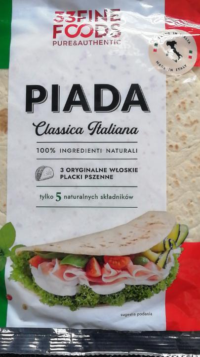 Zdjęcia - Piada Classica Italiana Włoskie Placki Pszenne 33 Fine Foods