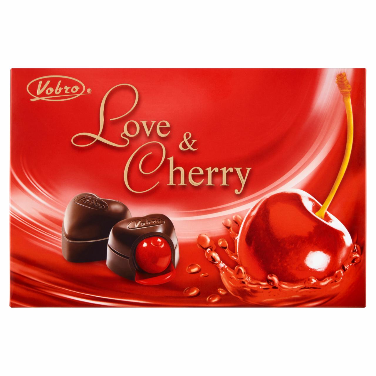 Zdjęcia - Vobro Love & Cherry Czekoladki nadziewane wiśnią w alkoholu 187 g