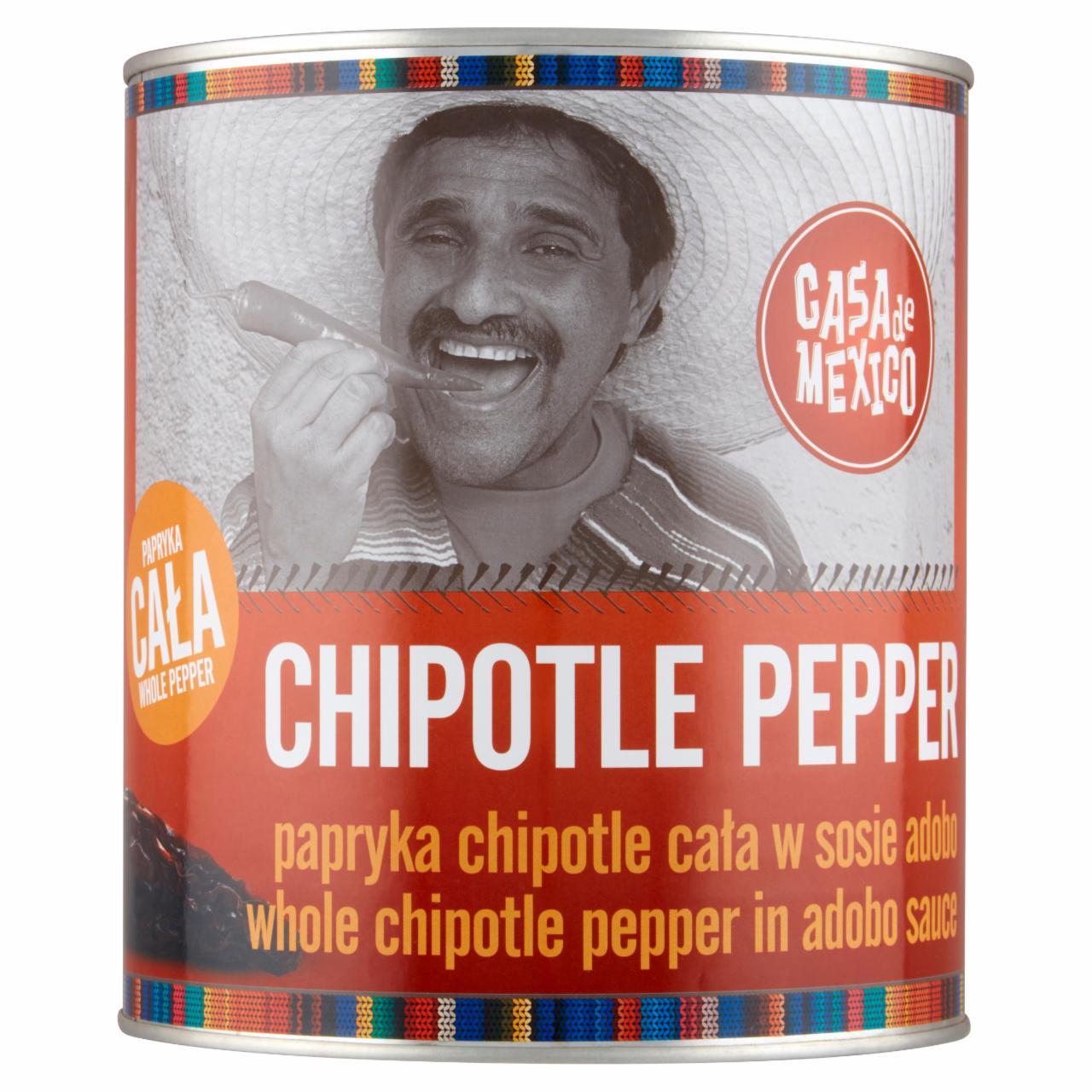 Zdjęcia - Casa de Mexico Papryka chipotle cała w sosie adobo 2,8 kg