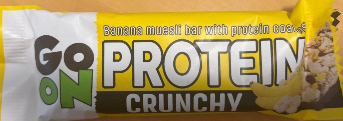 Zdjęcia - Protein Crunchy Banana muesli bar with protein coating Go On!