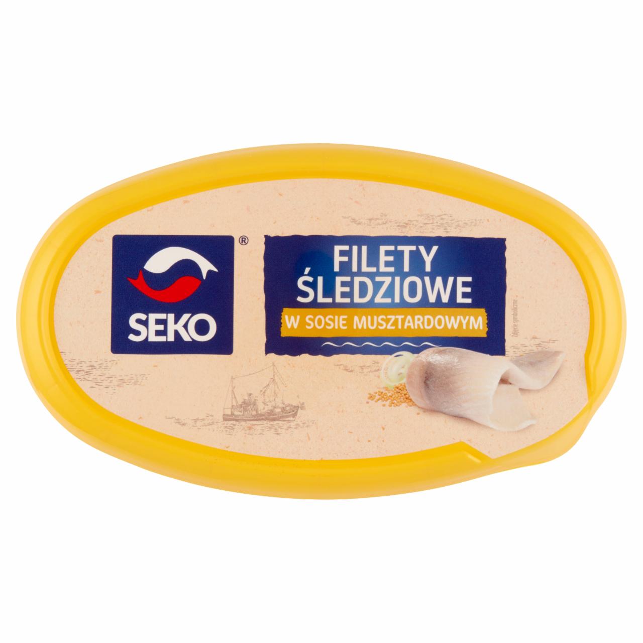 Zdjęcia - Seko Filety śledziowe w sosie musztardowym 250 g
