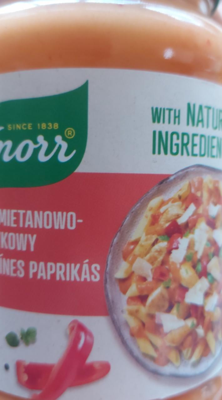 Zdjęcia - Sos śmietanowo-paprykowy Knorr