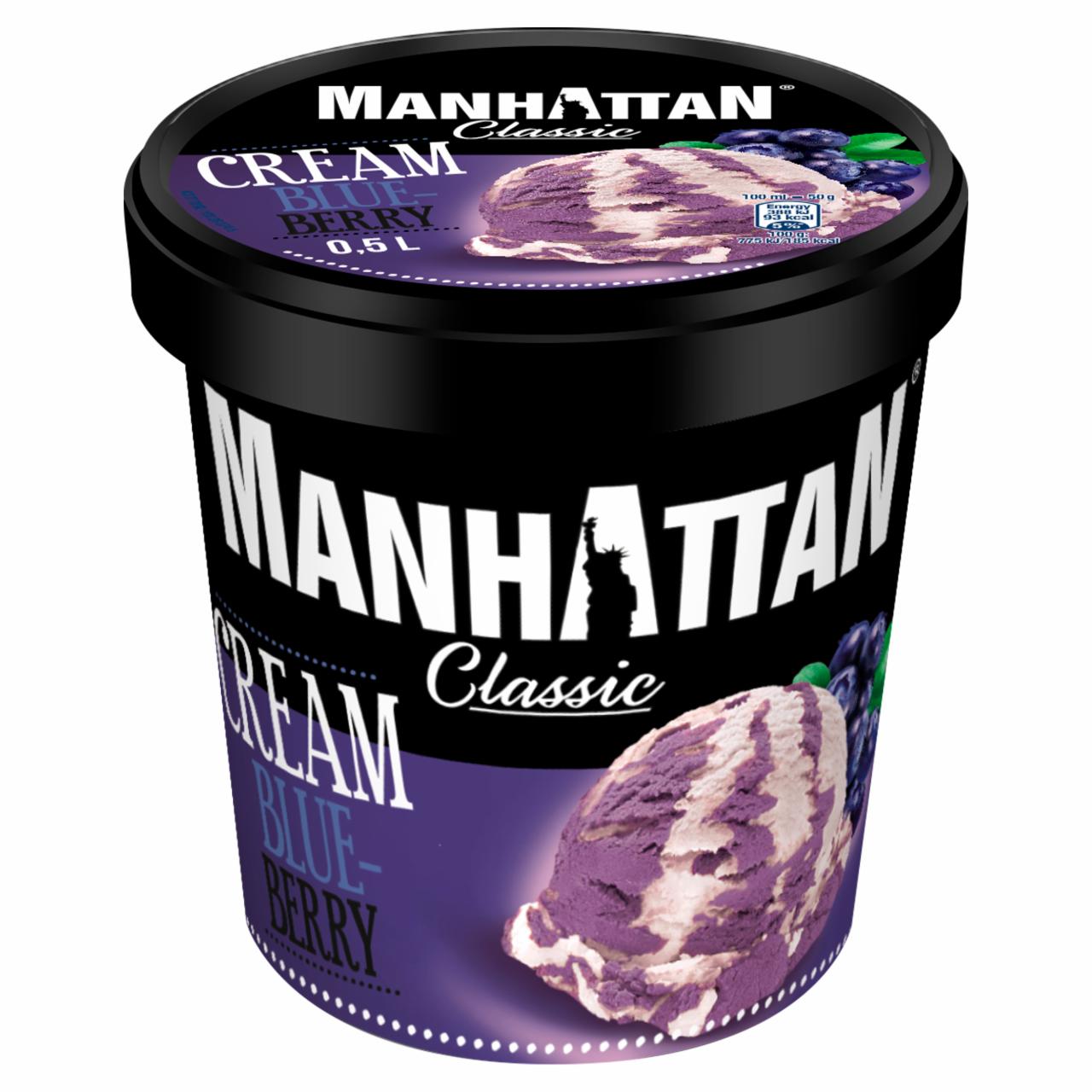 Zdjęcia - Manhattan Classic Lody śmietankowo-jagodowe 500 ml