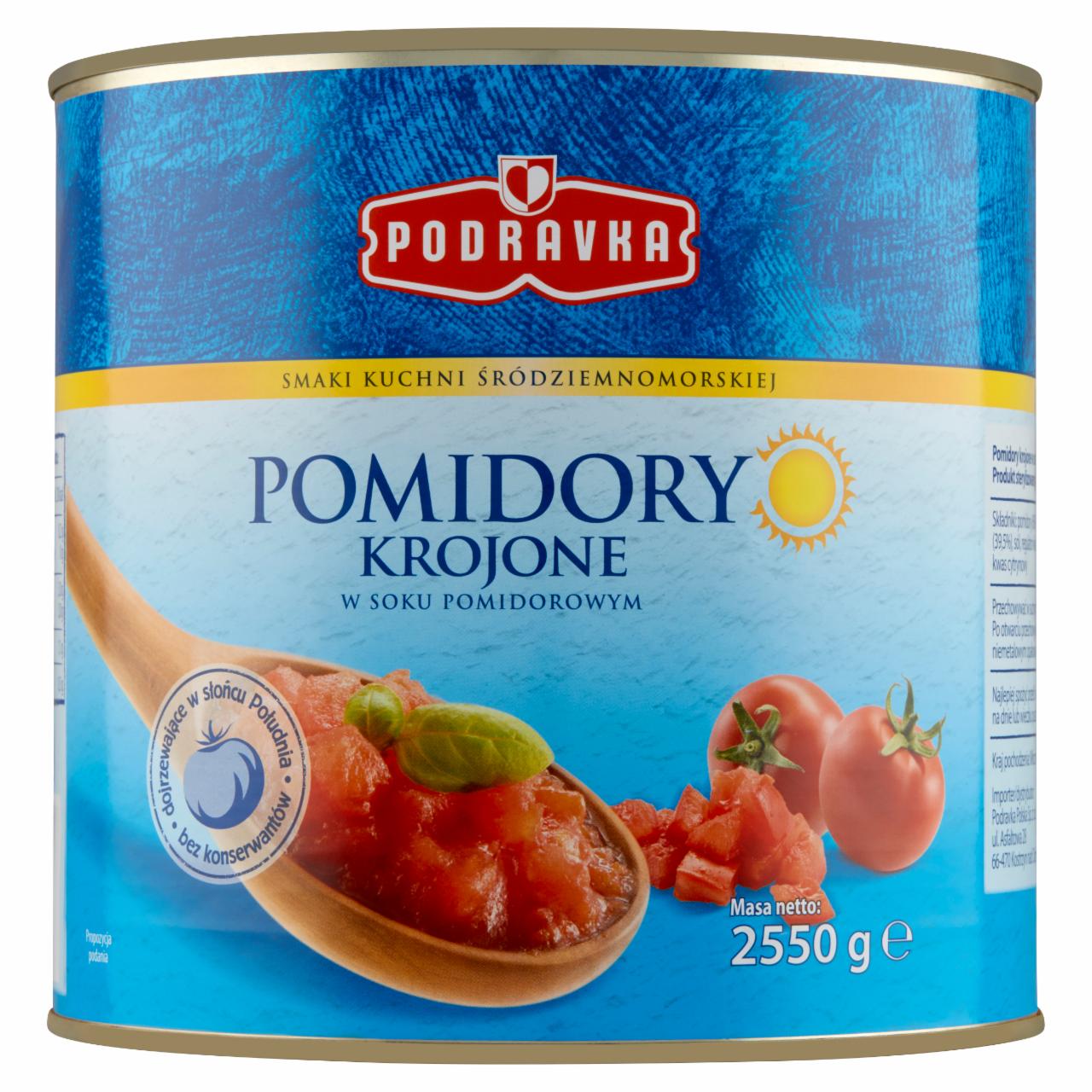 Zdjęcia - Podravka Pomidory krojone 2550 g