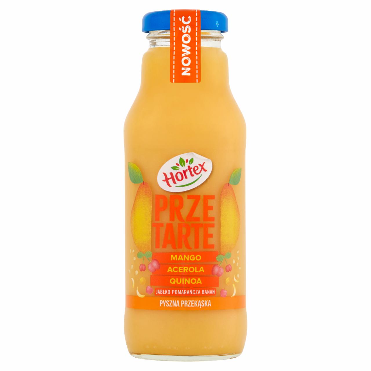 Zdjęcia - Hortex Przetarte Premium smoothie jabłko pomarańcza banan mango acerola z dodatkiem quinoa 300 ml