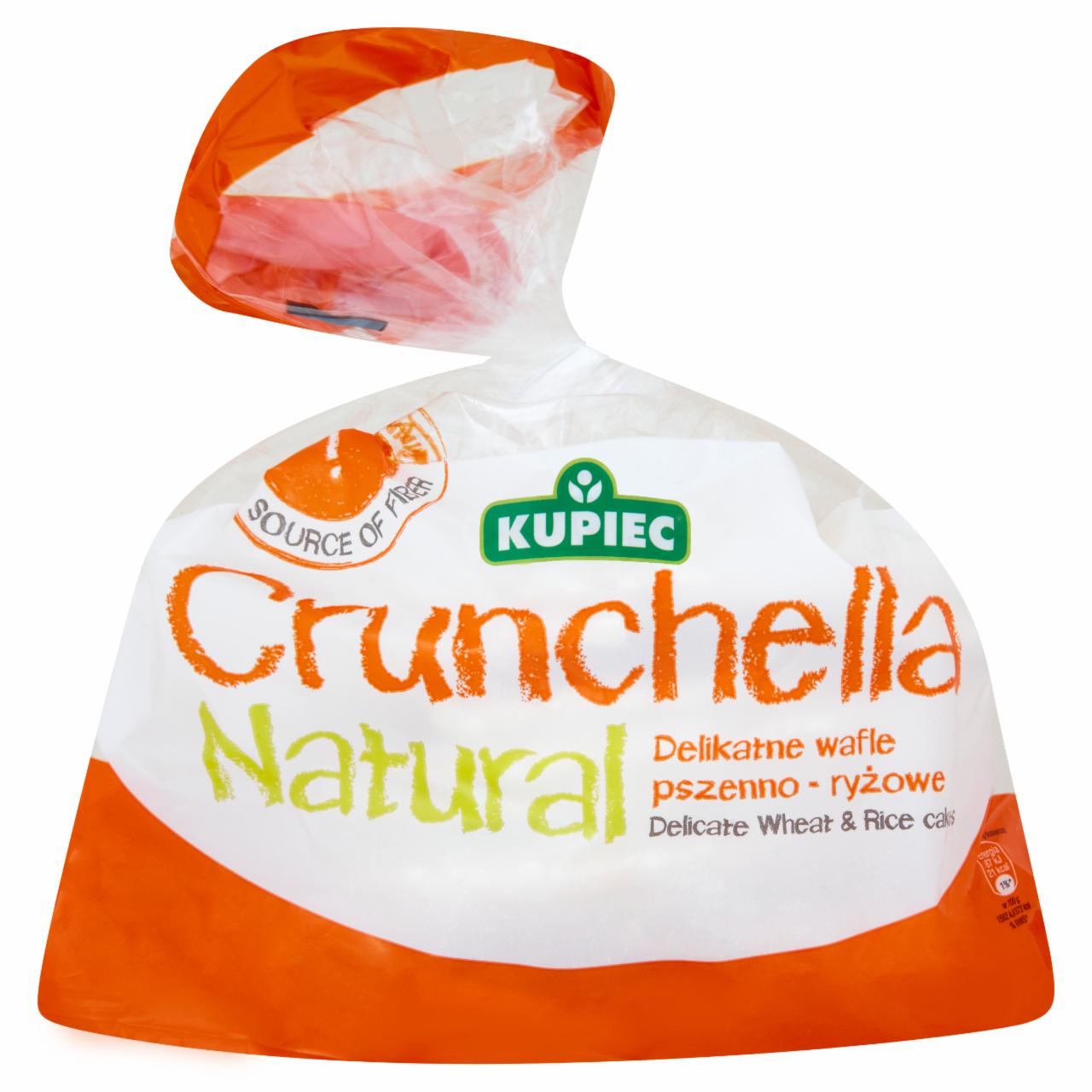 Zdjęcia - Kupiec Crunchella Natural Delikatne wafle pszenno-ryżowe 56 g