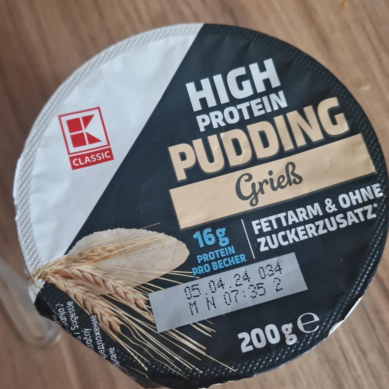 Zdjęcia - High protein pudding Grieß K-classic