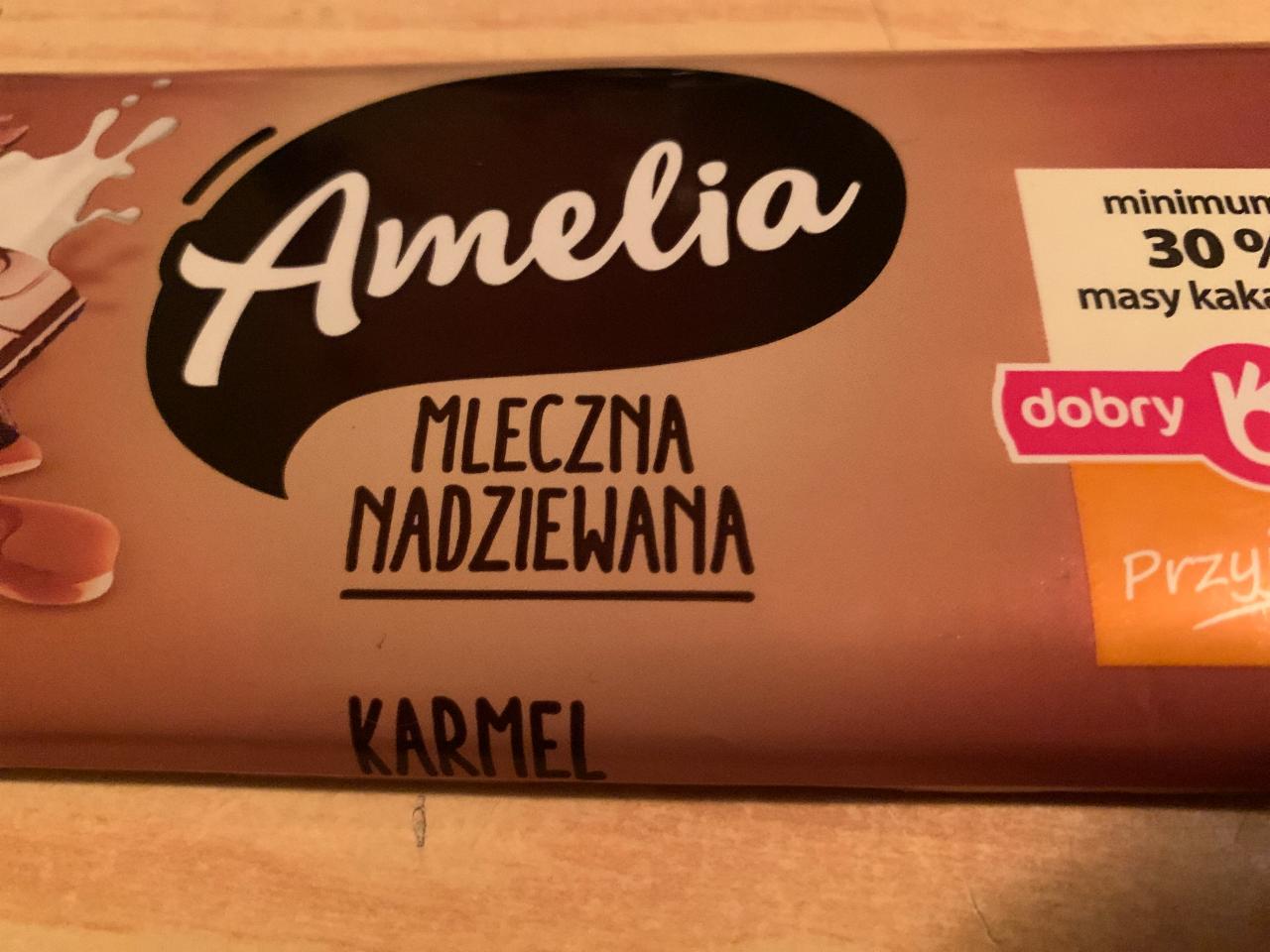 Zdjęcia - Amelia Czekolada Mleczna Nadziewana Karmel 