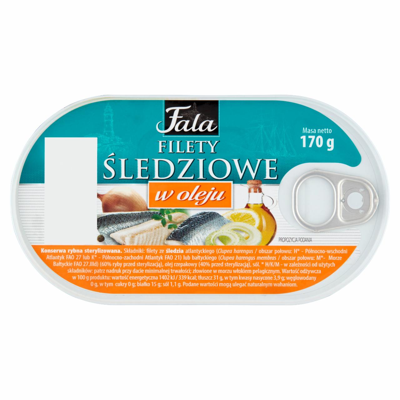 Zdjęcia - Fala Filety śledziowe w oleju 170 g