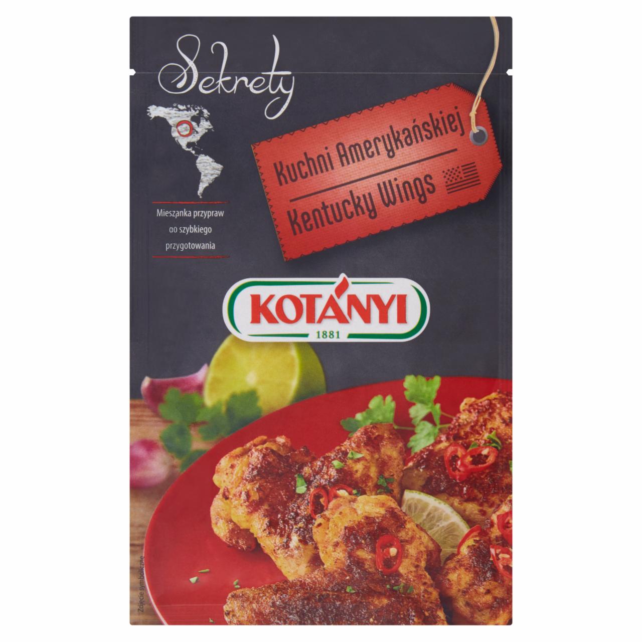 Zdjęcia - Kotányi Sekrety Kuchni Amerykańskiej Kentucky Wings Mieszanka przypraw 30 g