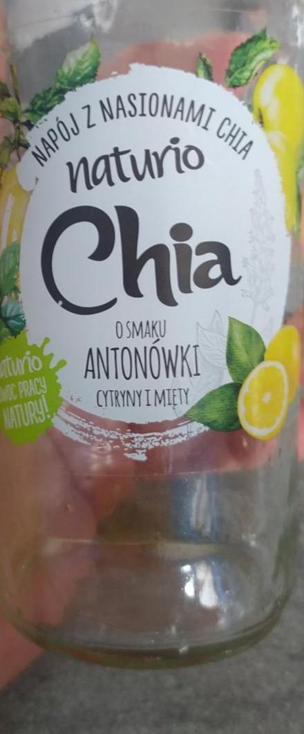 Zdjęcia - Naturio Napój z nasionami chia o smaku antonówki cytryny i mięty 295 ml