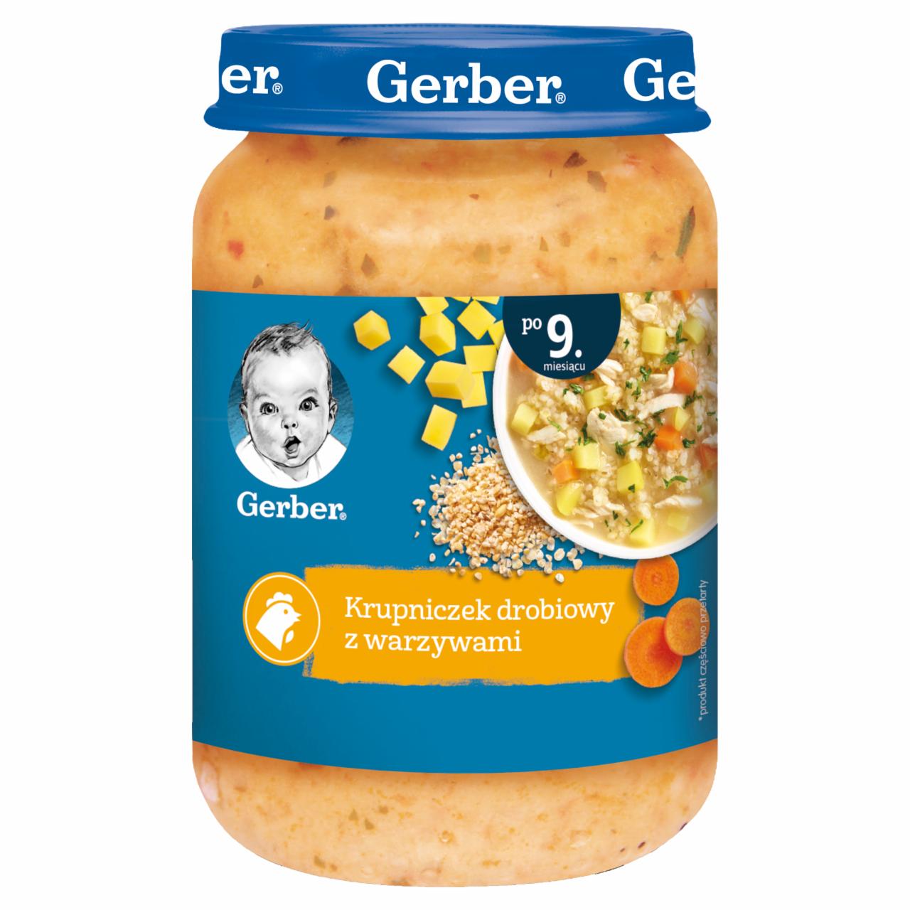 Zdjęcia - Gerber Krupniczek drobiowy z warzywami dla niemowląt po 9. miesiącu 190 g