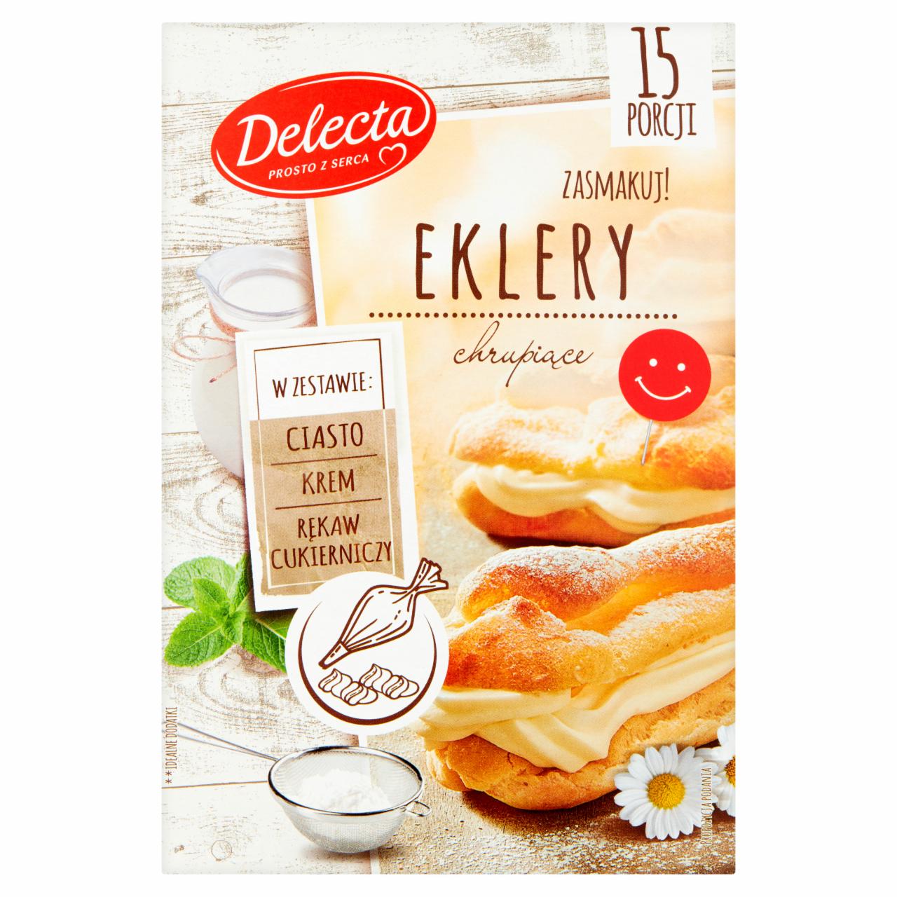 Zdjęcia - Delecta Eklery mieszanka do wypieku ciasta 160 g