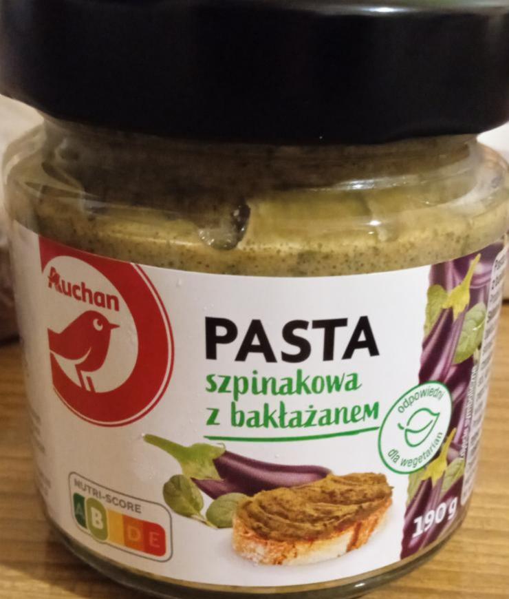 Zdjęcia - Pasta szpinakowa z bakłażanem Auchan