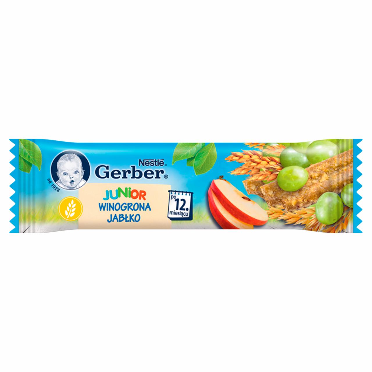 Zdjęcia - Gerber Junior Batonik winogrona jabłko dla dzieci po 12. miesiącu 25 g