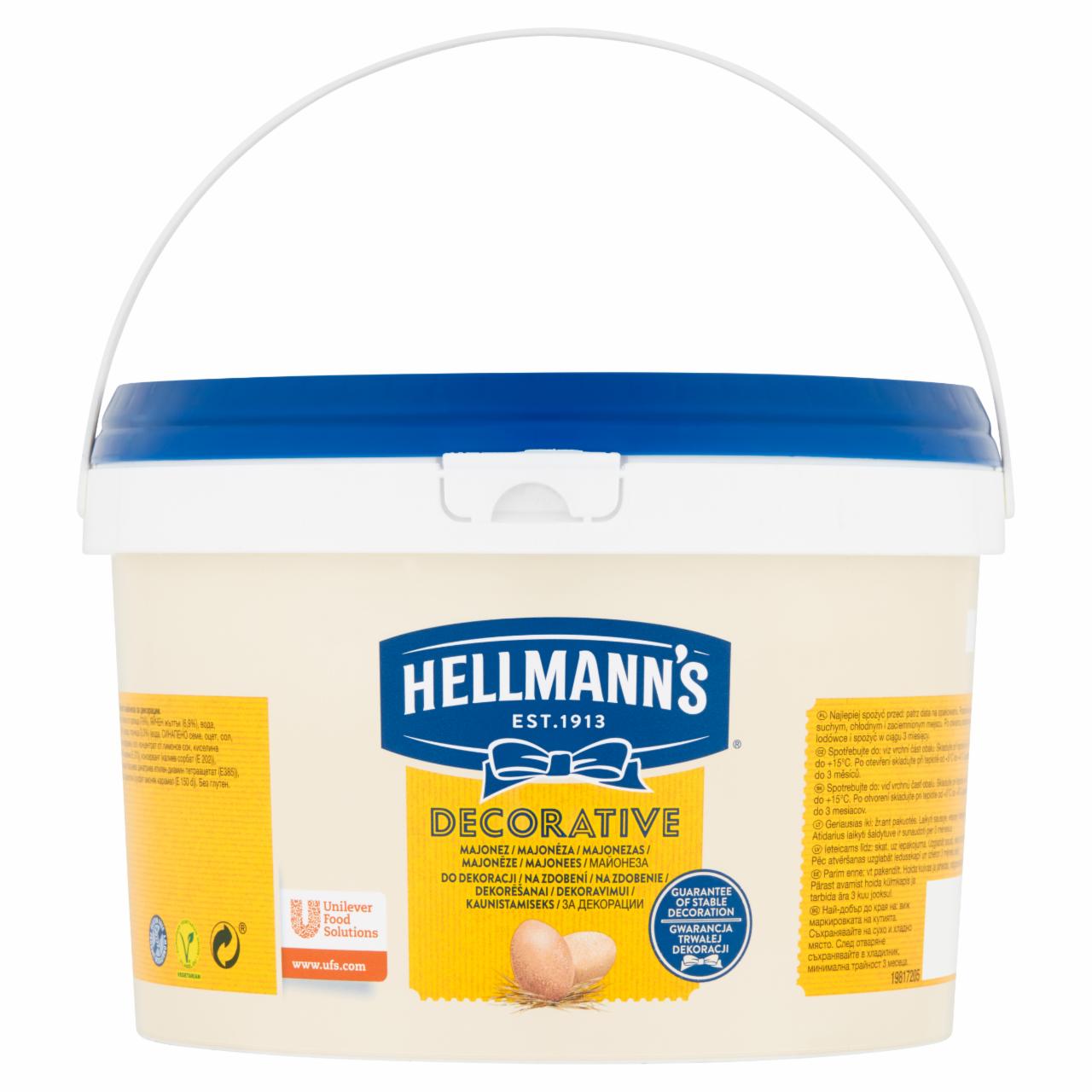 Zdjęcia - Hellmann's Majonez do dekoracji 3 l