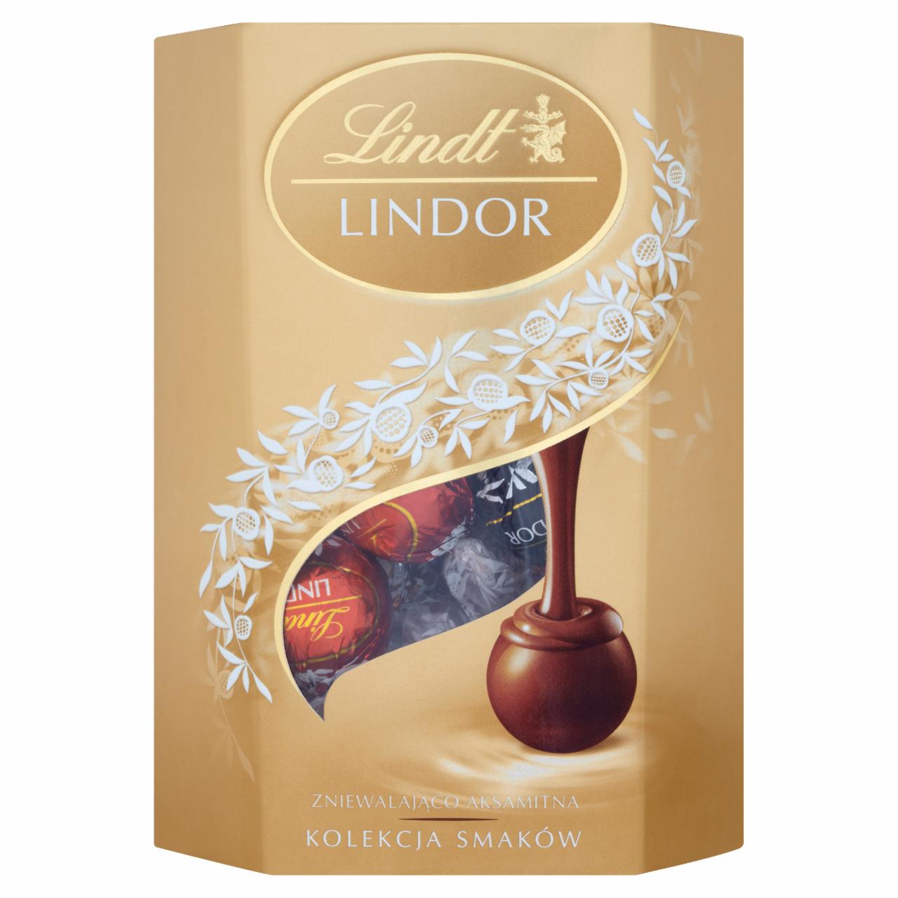 Zdjęcia - Lindt Lindor Kolekcja smaków Pralinki z czekolady mlecznej z nadzieniem 175 g