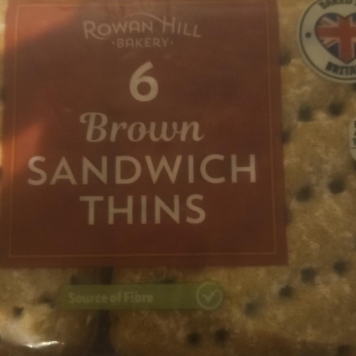 Zdjęcia - 6 Brown Sandwich Thins Rowan Hill